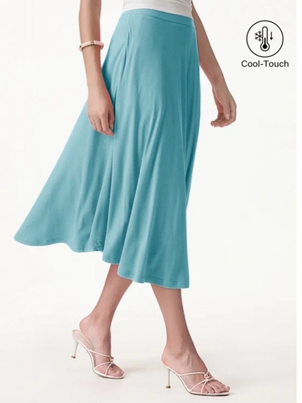 OGL cool touch skirt in iced aqua blue NWT